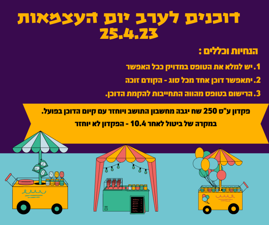 דוכנים לערב יום העצמאות 25.4.23 (1)